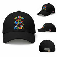 67 Autism Awareness Baseball Cap Funny Six Seven Bruh Autistic Puzzle Kids Boys