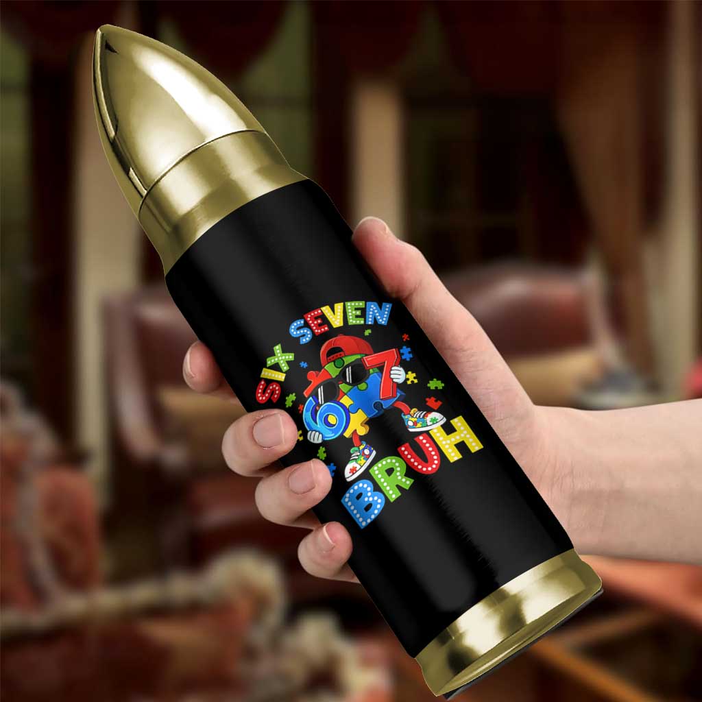 67 Autism Awareness Bullet Tumbler Funny Six Seven Bruh Autistic Puzzle Kids Boys