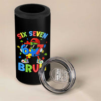 67 Autism Awareness 4 in 1 Can Cooler Tumbler Funny Six Seven Bruh Autistic Puzzle Kids Boys