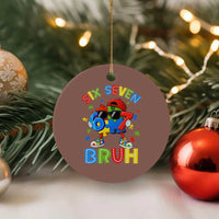 67 Autism Awareness Ceramic Ornament Funny Six Seven Bruh Autistic Puzzle Kids Boys