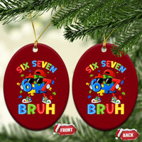 67 Autism Awareness Ceramic Ornament Funny Six Seven Bruh Autistic Puzzle Kids Boys