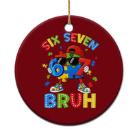 67 Autism Awareness Ceramic Ornament Funny Six Seven Bruh Autistic Puzzle Kids Boys