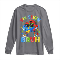 67 Autism Awareness Long Sleeve Shirt Funny Six Seven Bruh Autistic Puzzle Kids Boys