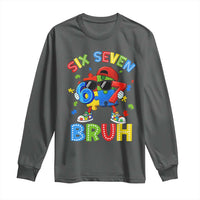 67 Autism Awareness Long Sleeve Shirt Funny Six Seven Bruh Autistic Puzzle Kids Boys