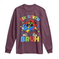 67 Autism Awareness Long Sleeve Shirt Funny Six Seven Bruh Autistic Puzzle Kids Boys