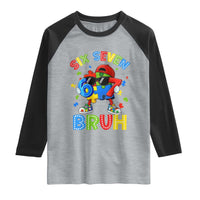 67 Autism Awareness Raglan Shirt Funny Six Seven Bruh Autistic Puzzle Kids Boys