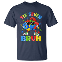 67 Autism Awareness T Shirt Funny Six Seven Bruh Autistic Puzzle Kids Boys
