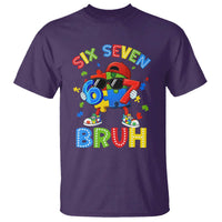 67 Autism Awareness T Shirt Funny Six Seven Bruh Autistic Puzzle Kids Boys