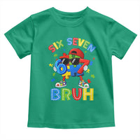 67 Autism Awareness Toddler T Shirt Funny Six Seven Bruh Autistic Puzzle Kids Boys
