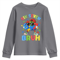 67 Autism Awareness Youth Sweatshirt Funny Six Seven Bruh Autistic Puzzle Kids Boys