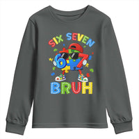 67 Autism Awareness Youth Sweatshirt Funny Six Seven Bruh Autistic Puzzle Kids Boys