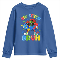 67 Autism Awareness Youth Sweatshirt Funny Six Seven Bruh Autistic Puzzle Kids Boys