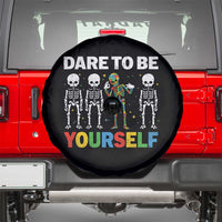 Autism Awareness 67 Spare Tire Cover Dare To Be Yourself Six Seven Autism Skeleton