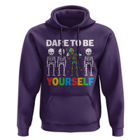 Autism Awareness 67 Hoodie Dare To Be Yourself Six Seven Autism Skeleton