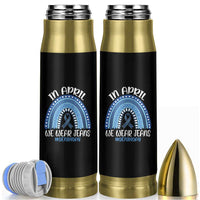 Denim Day Awareness Bullet Tumbler In April We Wear Jeans Rainbow