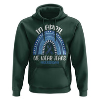 Denim Day Awareness Hoodie In April We Wear Jeans Rainbow