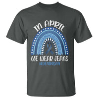 Denim Day Awareness T Shirt In April We Wear Jeans Rainbow