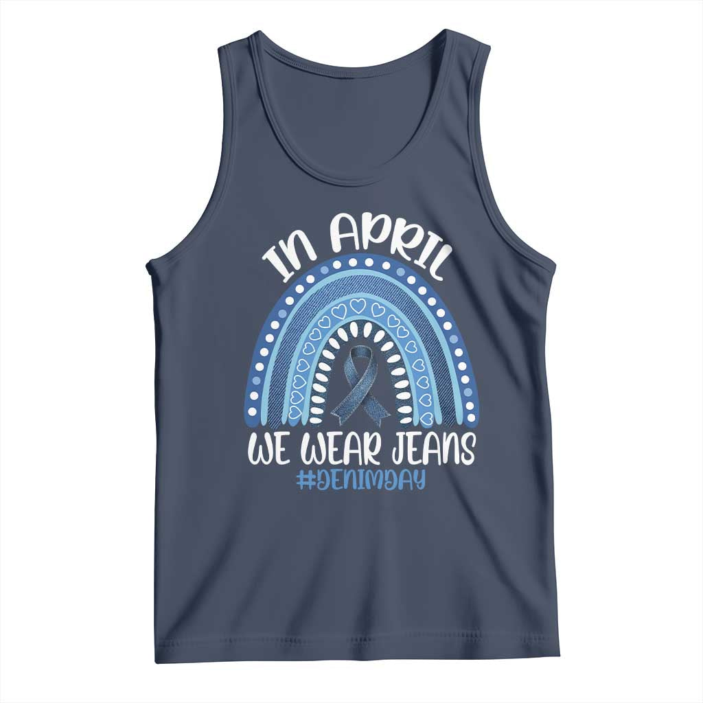 Denim Day Awareness Tank Top In April We Wear Jeans Rainbow