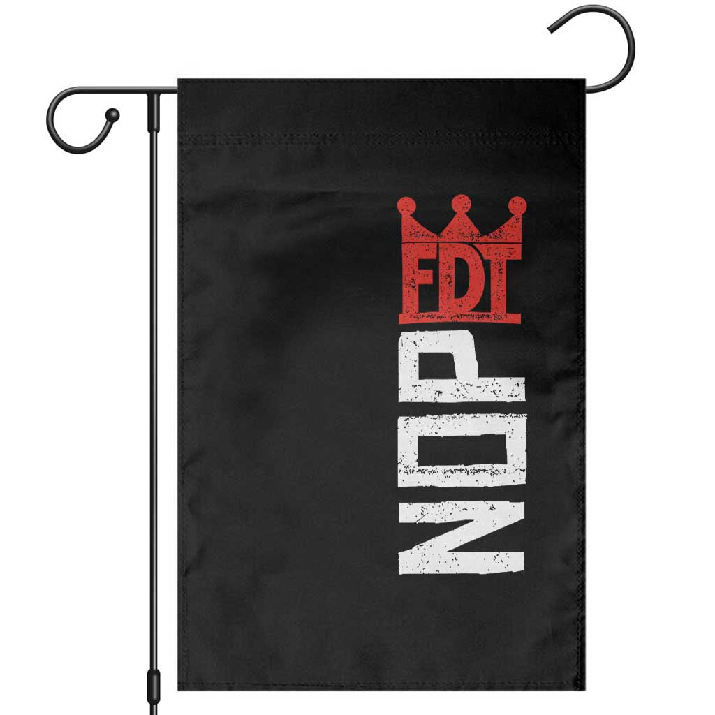 No Kings Protest Nope Funny Political Satire Garden Flag