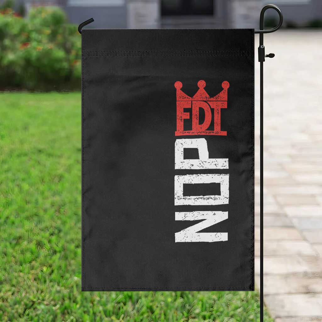 No Kings Protest Nope Funny Political Satire Garden Flag