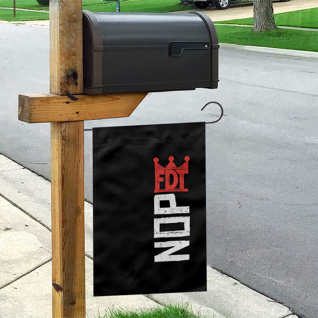 No Kings Protest Nope Funny Political Satire Garden Flag