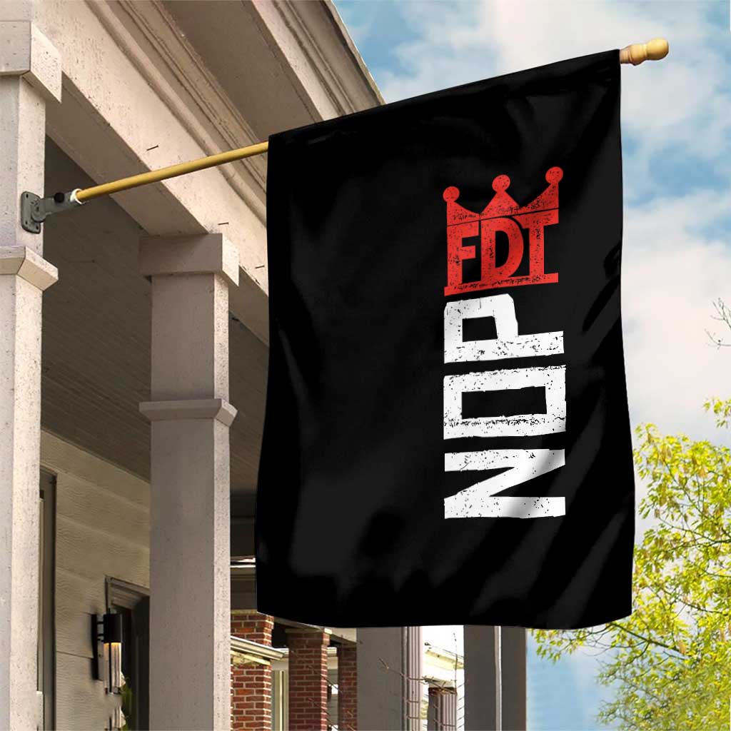 No Kings Protest Nope Funny Political Satire Garden Flag
