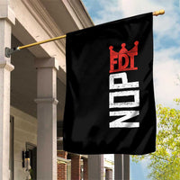 No Kings Protest Nope Funny Political Satire Garden Flag