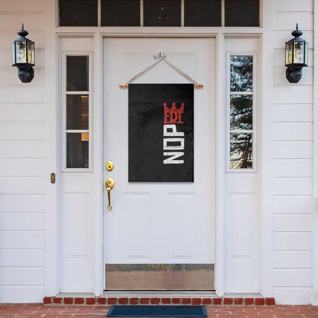 No Kings Protest Nope Funny Political Satire Garden Flag