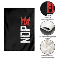 No Kings Protest Nope Funny Political Satire Garden Flag