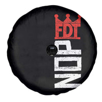 No Kings Protest Nope Funny Political Satire Spare Tire Cover