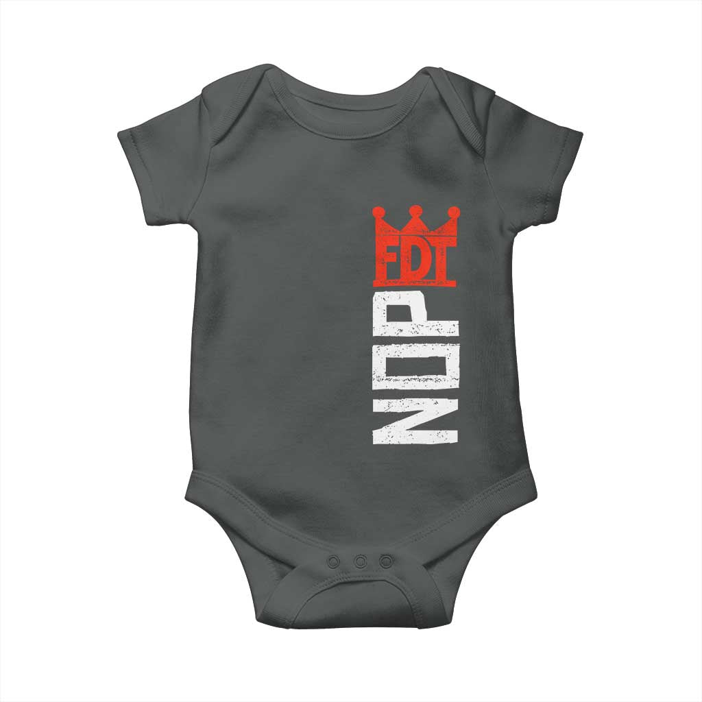 No Kings Protest Nope Funny Political Satire Baby Onesie