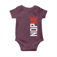 No Kings Protest Nope Funny Political Satire Baby Onesie