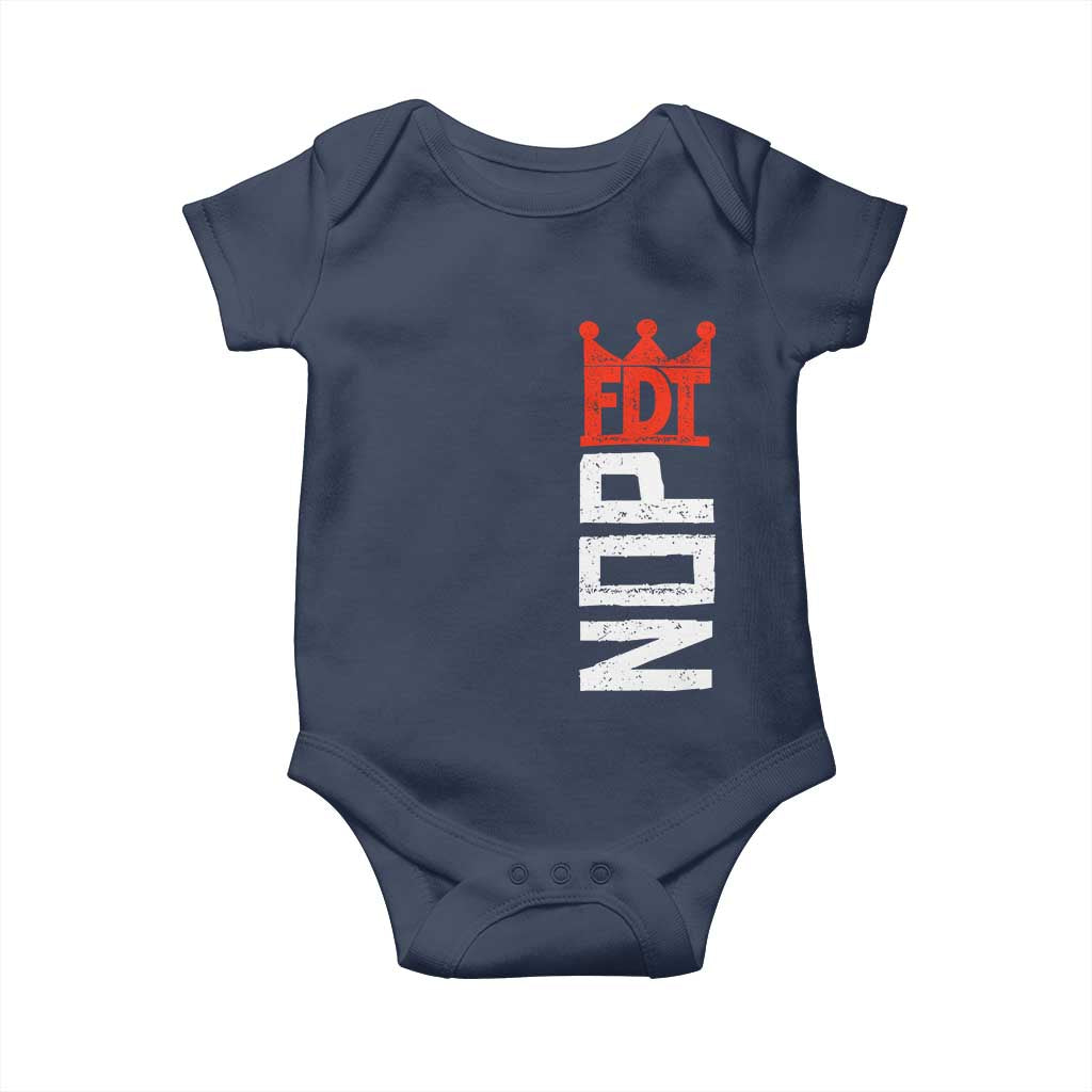 No Kings Protest Nope Funny Political Satire Baby Onesie