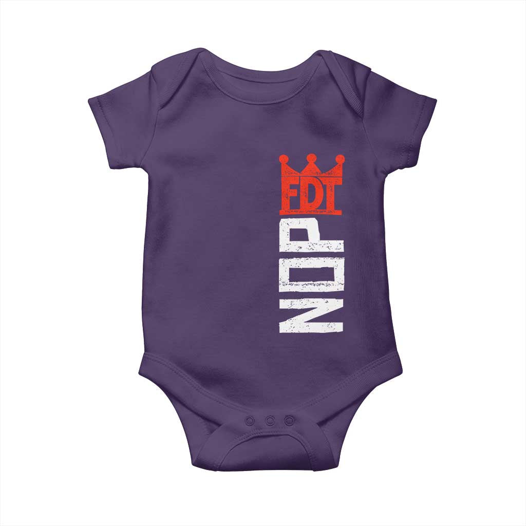 No Kings Protest Nope Funny Political Satire Baby Onesie