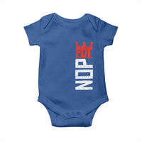 No Kings Protest Nope Funny Political Satire Baby Onesie