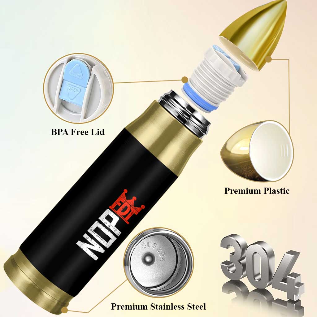 No Kings Protest Nope Funny Political Satire Bullet Tumbler