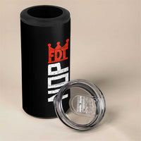 No Kings Protest Nope Funny Political Satire 4 in 1 Can Cooler Tumbler