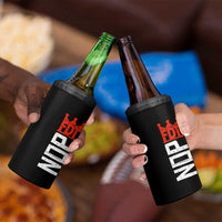 No Kings Protest Nope Funny Political Satire 4 in 1 Can Cooler Tumbler