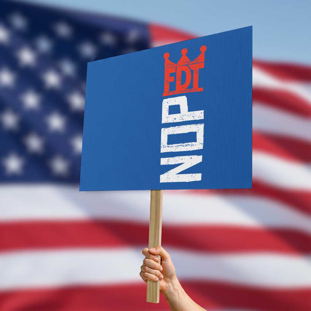 No Kings Protest Nope Funny Political Satire Protest Sign