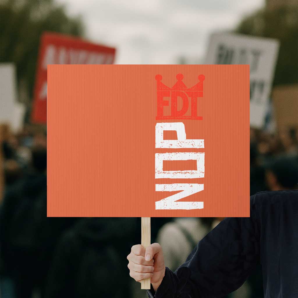 No Kings Protest Nope Funny Political Satire Protest Sign