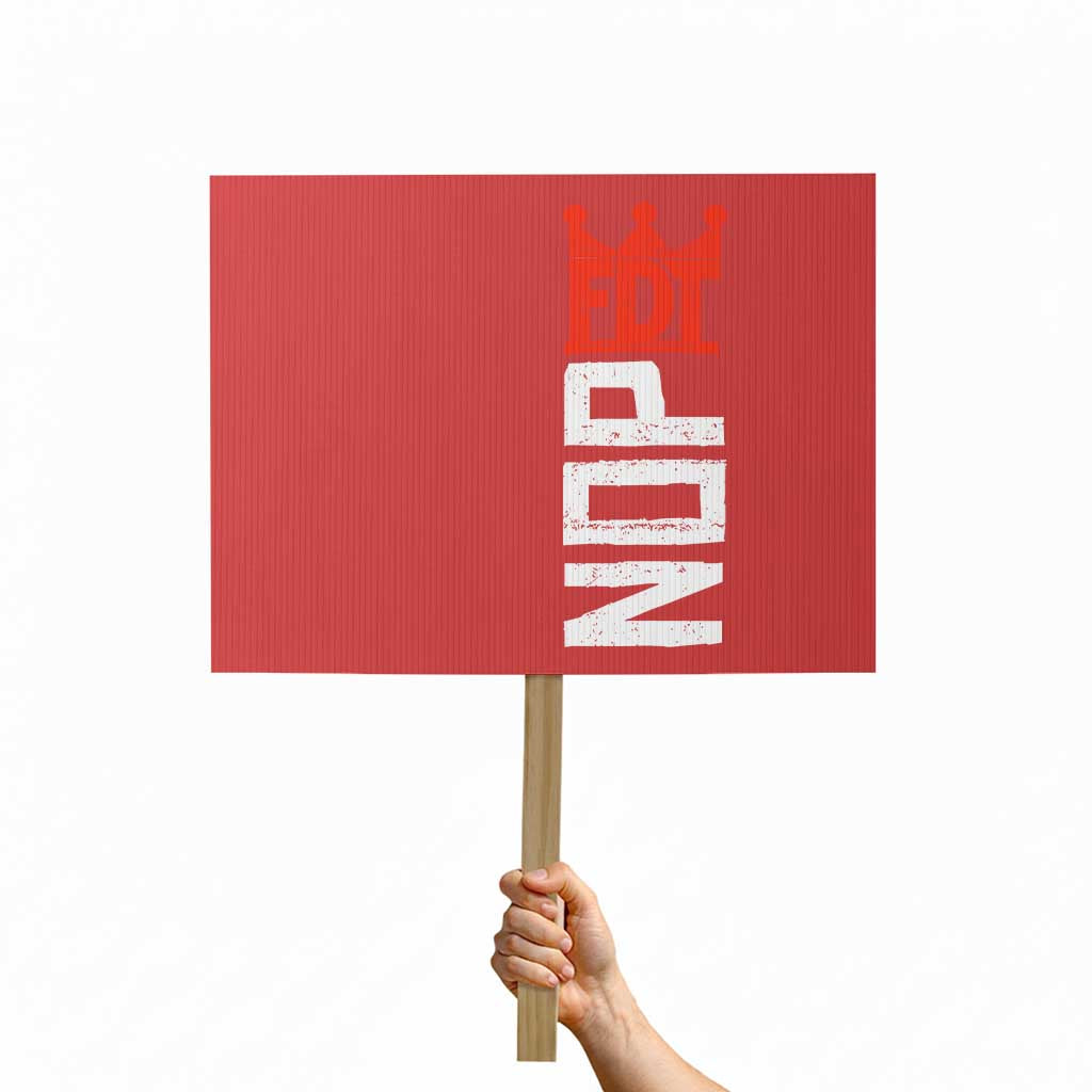 No Kings Protest Nope Funny Political Satire Protest Sign