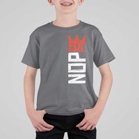 No Kings Protest Nope Funny Political Satire T Shirt For Kid