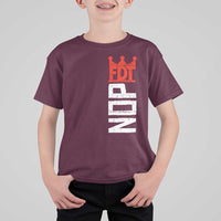 No Kings Protest Nope Funny Political Satire T Shirt For Kid