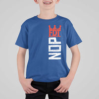 No Kings Protest Nope Funny Political Satire T Shirt For Kid