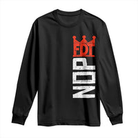 No Kings Protest Nope Funny Political Satire Long Sleeve Shirt