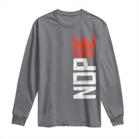 No Kings Protest Nope Funny Political Satire Long Sleeve Shirt