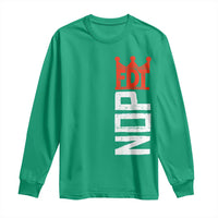No Kings Protest Nope Funny Political Satire Long Sleeve Shirt