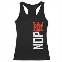 No Kings Protest Nope Funny Political Satire Racerback Tank Top