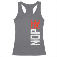 No Kings Protest Nope Funny Political Satire Racerback Tank Top