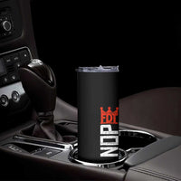 No Kings Protest Nope Funny Political Satire Skinny Tumbler